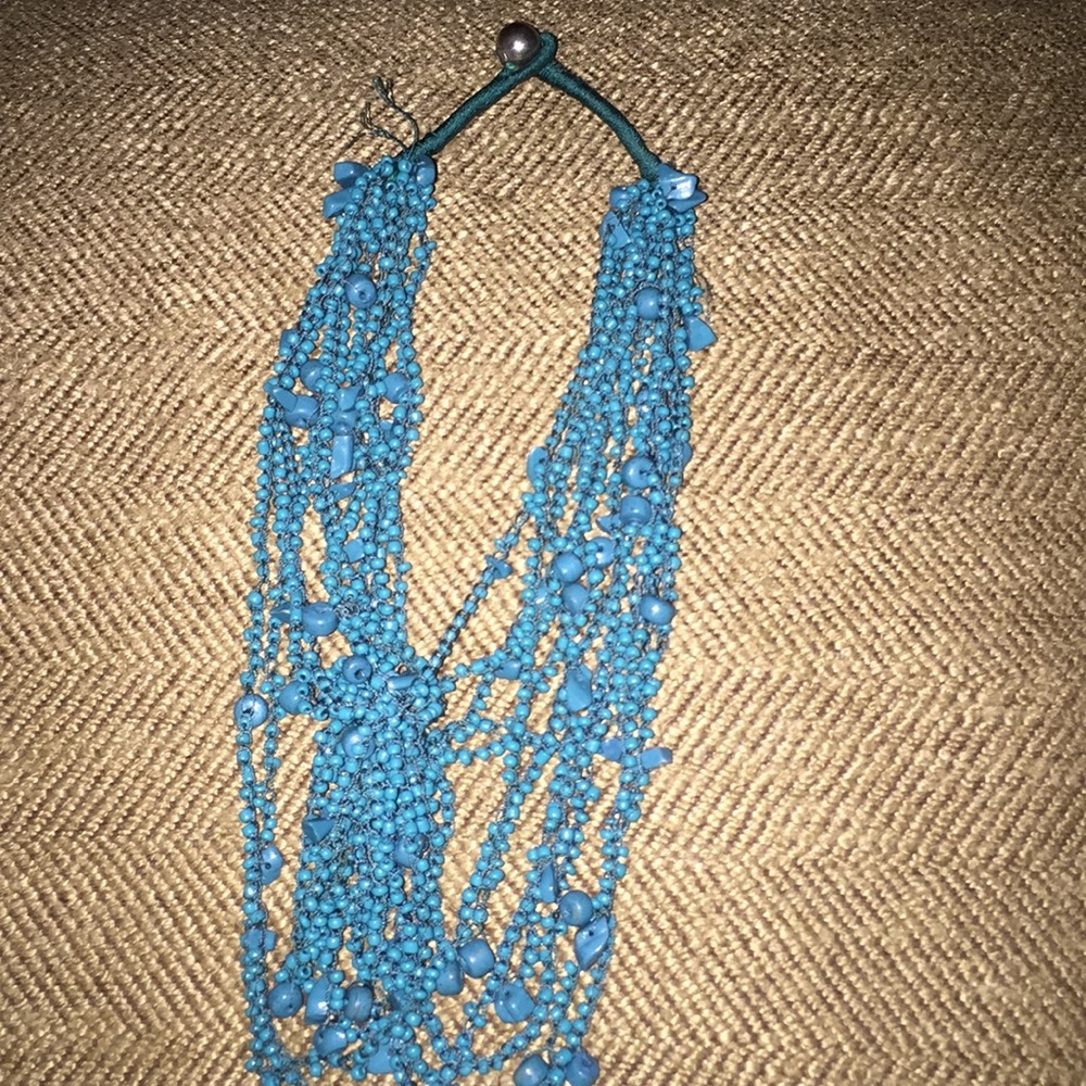Beaded turquoise necklace
